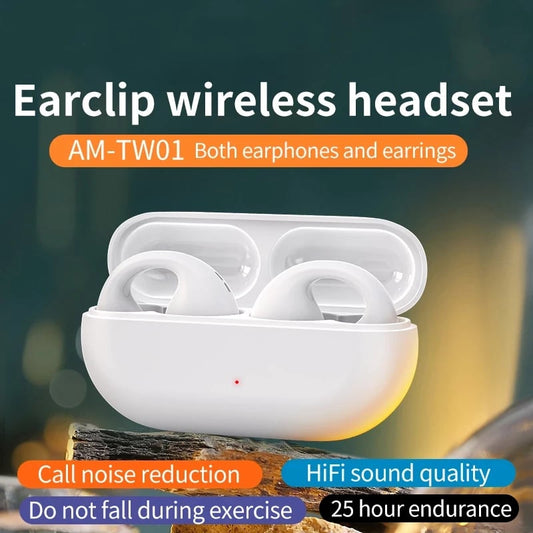 🎧Ασύρματα ακουστικά Bluetooth με κλιπ αυτιού με οστική αγωγιμότητα