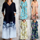 【S-4XL】👗Γυναικείο φόρεμα με V λαιμόκοψη και μακριά μανίκια