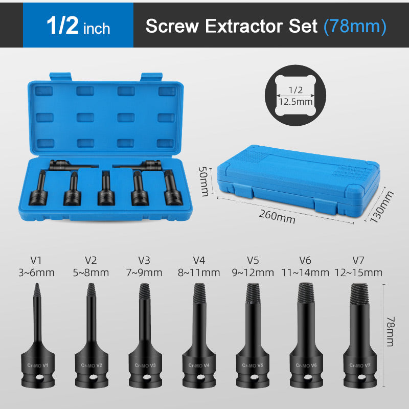 【✨Professional Grade】🛠️Set de extracție a șuruburilor deteriorate