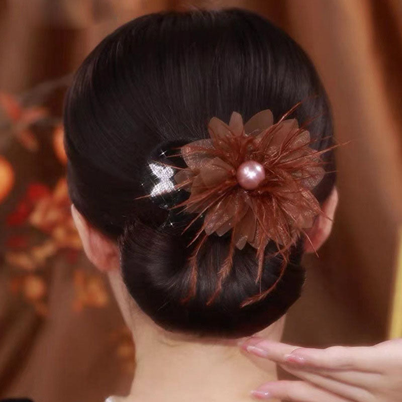 ✨Cumpărați 1 și primiți 1 gratuit🌸Floral hair bun pentru femei