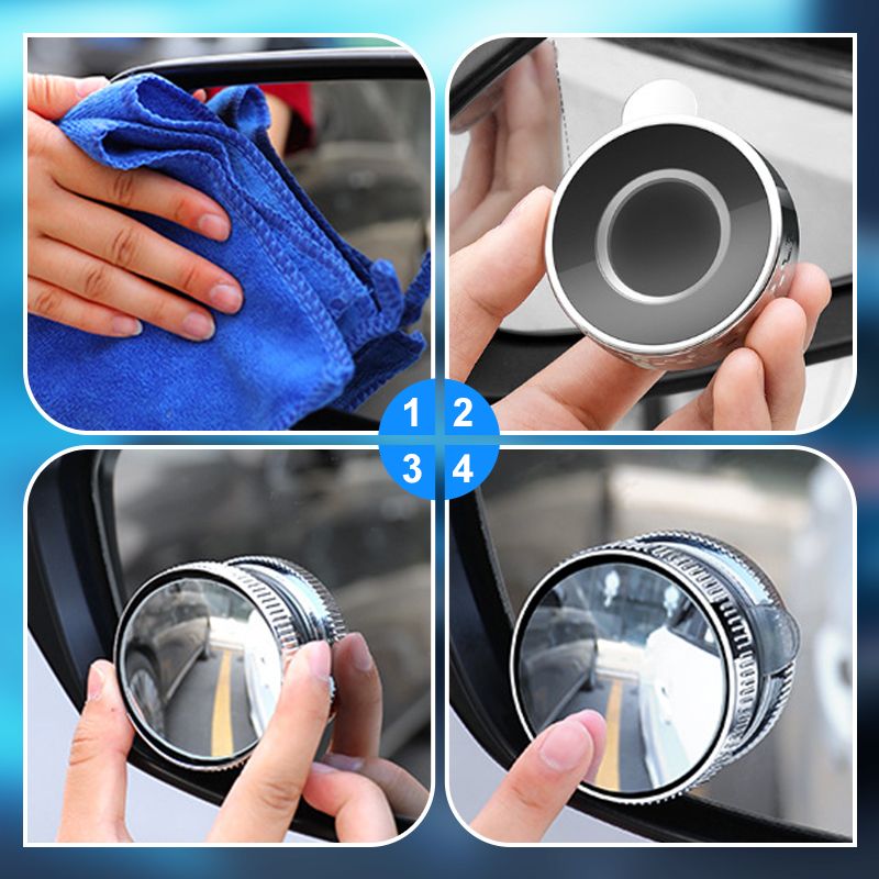 【👍Faceți ca șofatul dumneavoastră să fie mai sigur】🚗Suction Cup Car Blind Spot Mirror