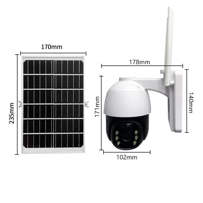 【☀️Nu este necesară nicio sursă de alimentare suplimentară】🎥Smart Wireless Solar Surveillance Camera