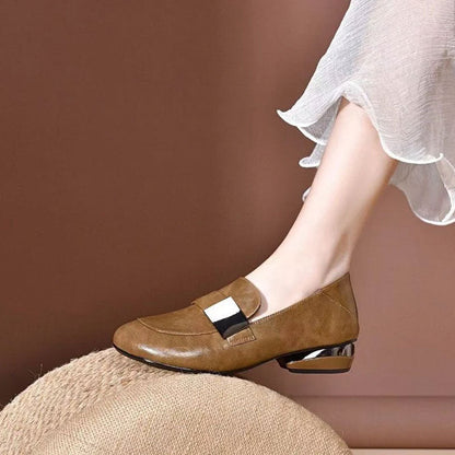 【✨Produse noi 40% reducere】👢Mocasini cu toc gros pentru femei