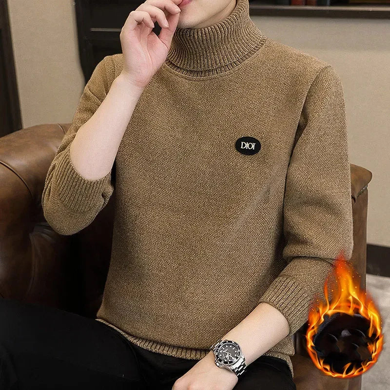 【🎊Vânzare fierbinte de iarnă】🔥Pulover cald Turtleneck pentru bărbați