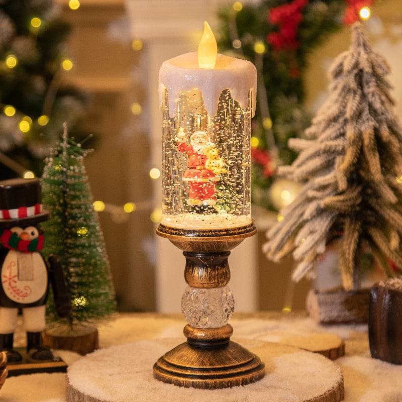 【🎄Cadoul perfect de Crăciun】🕯️Lumânare de Crăciun Lumină de noapte