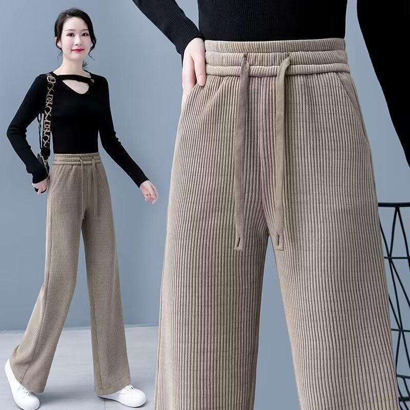 【🔥Adio frigului】👖Pantaloni cu picior lat din catifea Corduroy