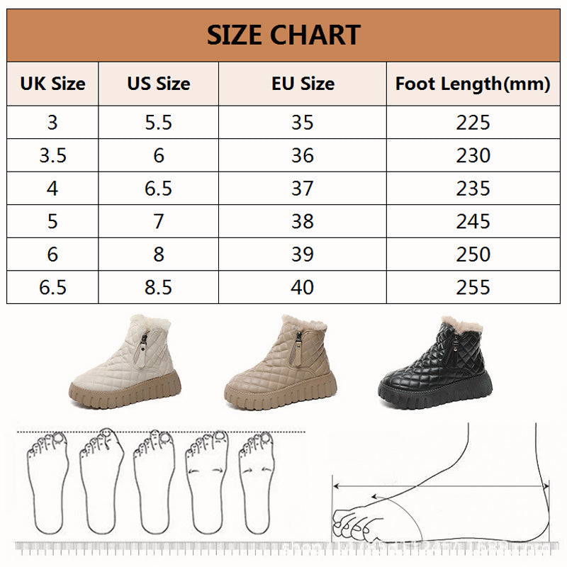 【🔥2025 Produse noi】👢Faux lână talpă groasă cizme de zăpadă