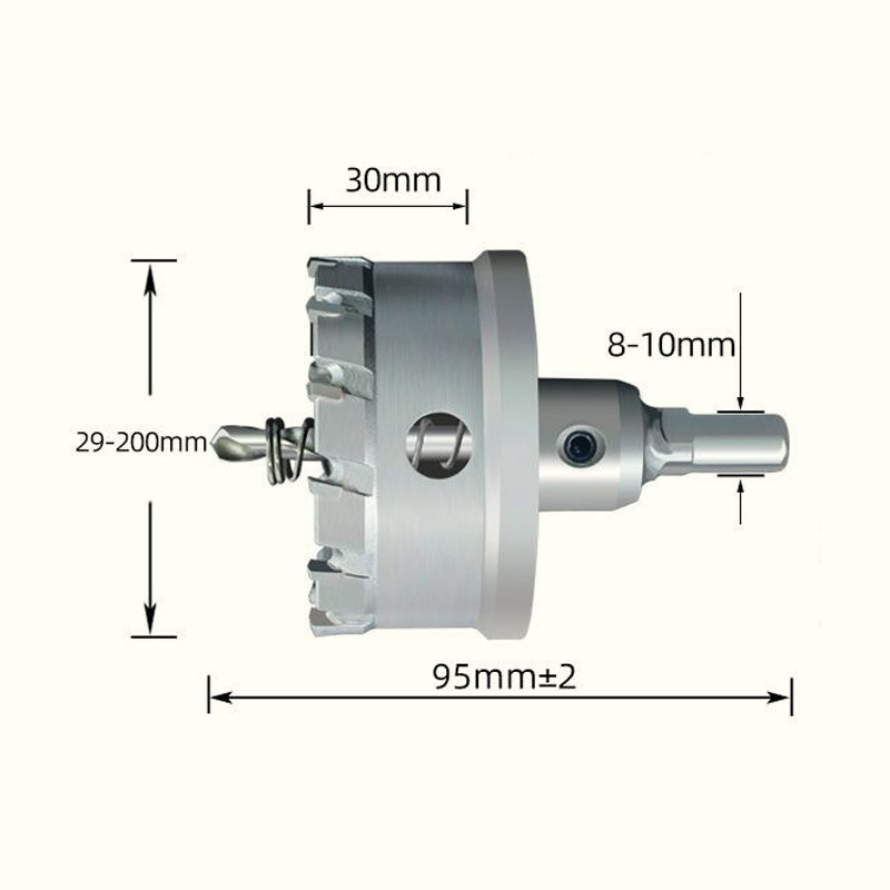 【✨Eficiență crescută】🔧Tăietor de găuri cu vârf din carbură pentru metal