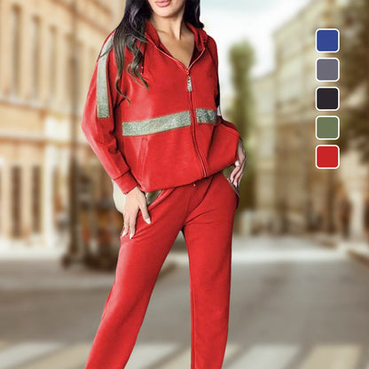 【S-3XL】💞Set casual pentru femei din două piese în culoare solidă