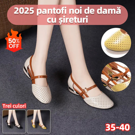 【EU 35-40】👡Sandale de damă cu talpă joasă și vârf închis, cu talpă moale