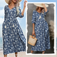 【S-XL】🌸Rochie florală cu jumătate de mânecă