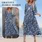 【S-XL】🌸Rochie florală cu jumătate de mânecă