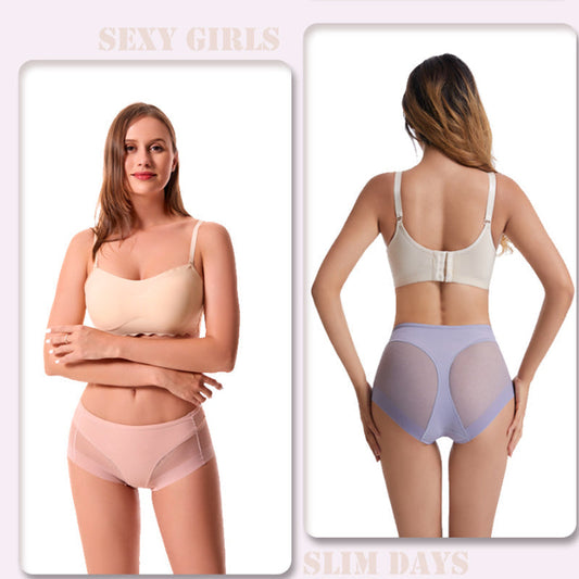 【🔥Cumpără 2 și primește 1 gratuit】💝Slipuri modelatoare cu talie înaltă fără cusături Ice Silk
