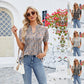 【S-2XL】👚Tricou cu mânecă scurtă și decolteu în V