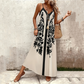 【S-2XL】👗Αμάνικο εμπριμέ φόρεμα με λουράκι σπαγγέτι