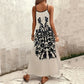 【S-2XL】👗Αμάνικο εμπριμέ φόρεμα με λουράκι σπαγγέτι