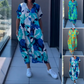 【S-3XL】🌸Γυναικείο κομψό τυπωμένο φόρεμα με V-λαιμό