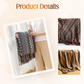 ✨Κουβέρτα με ρίγες και φούντες Boho - 🥰Φιλική προς το δέρμα υφή, απαλή και άνετη