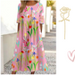 【S-4XL】🌺Καλοκαιρινό φόρεμα με floral print