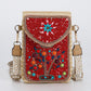👜Boho Chic Μικρή ψάθινη τσάντα με χάντρες