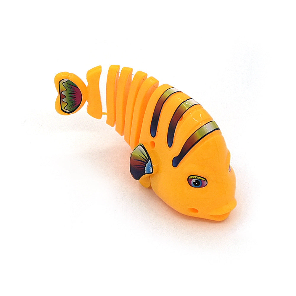 【Numerar la livrare】Plastic Wind-Up Wiggle Fish Toys