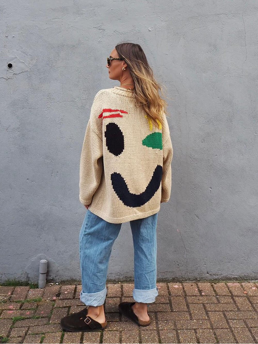 ✨Produse noi 40% off🌈Smiley knitted jumper