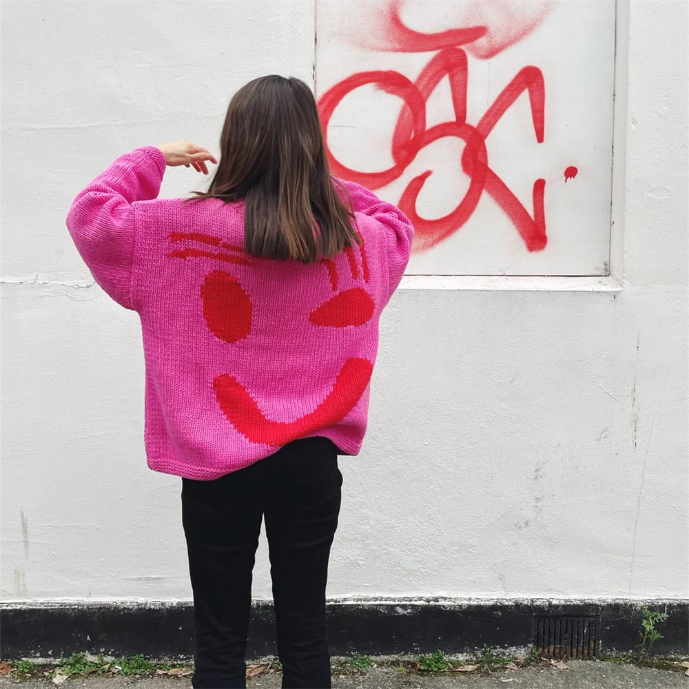 ✨Produse noi 40% off🌈Smiley knitted jumper