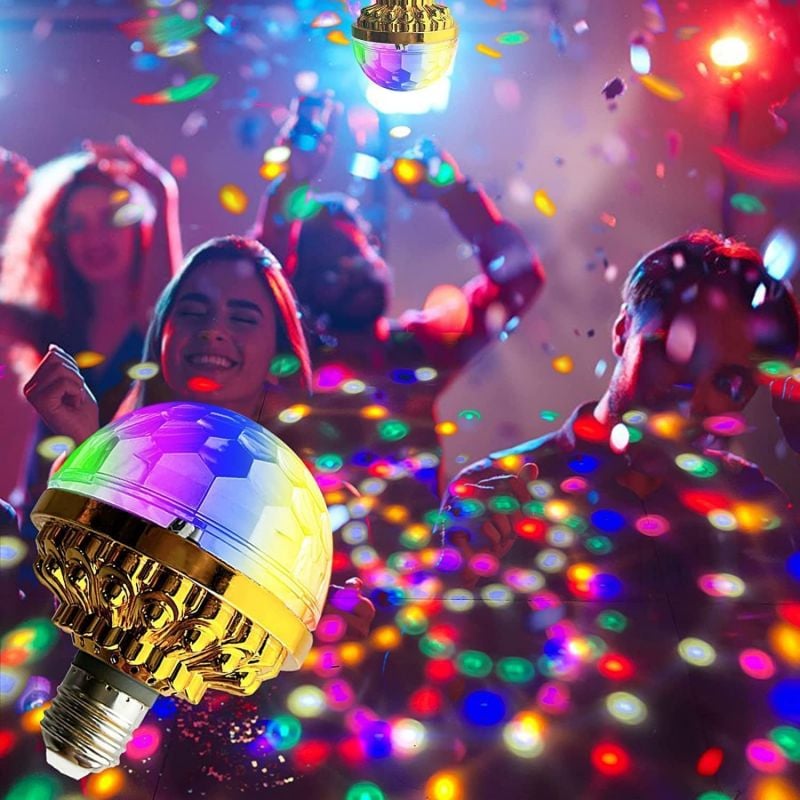 🔥Anul Nou de vânzare 40% off🌈Colorat rotativ rotativ rotativ Disco Ball Light