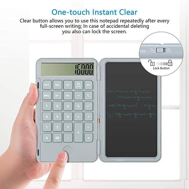 🥳Numerar la livrare✨Calculator Blocul de notițe cu tabletă de scris LCD de 6,5 inch