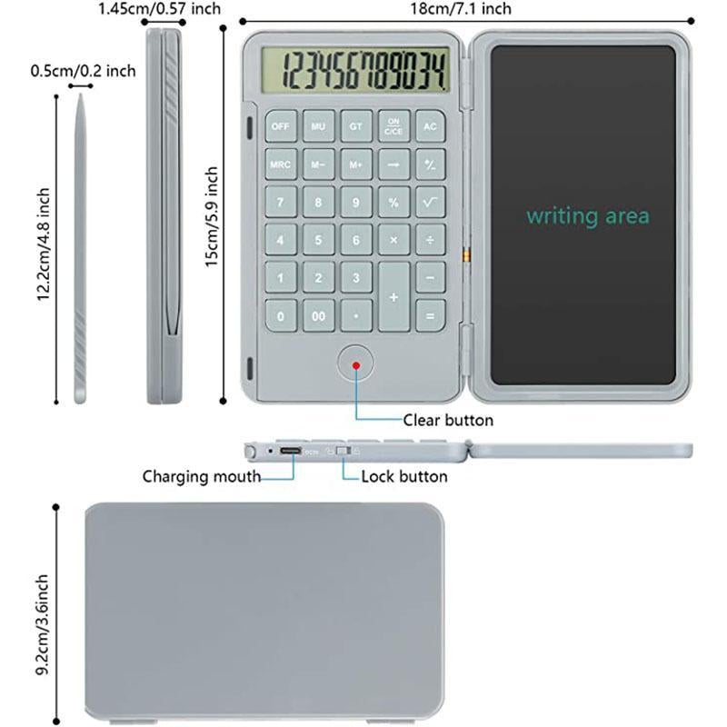 🥳Numerar la livrare✨Calculator Blocul de notițe cu tabletă de scris LCD de 6,5 inch