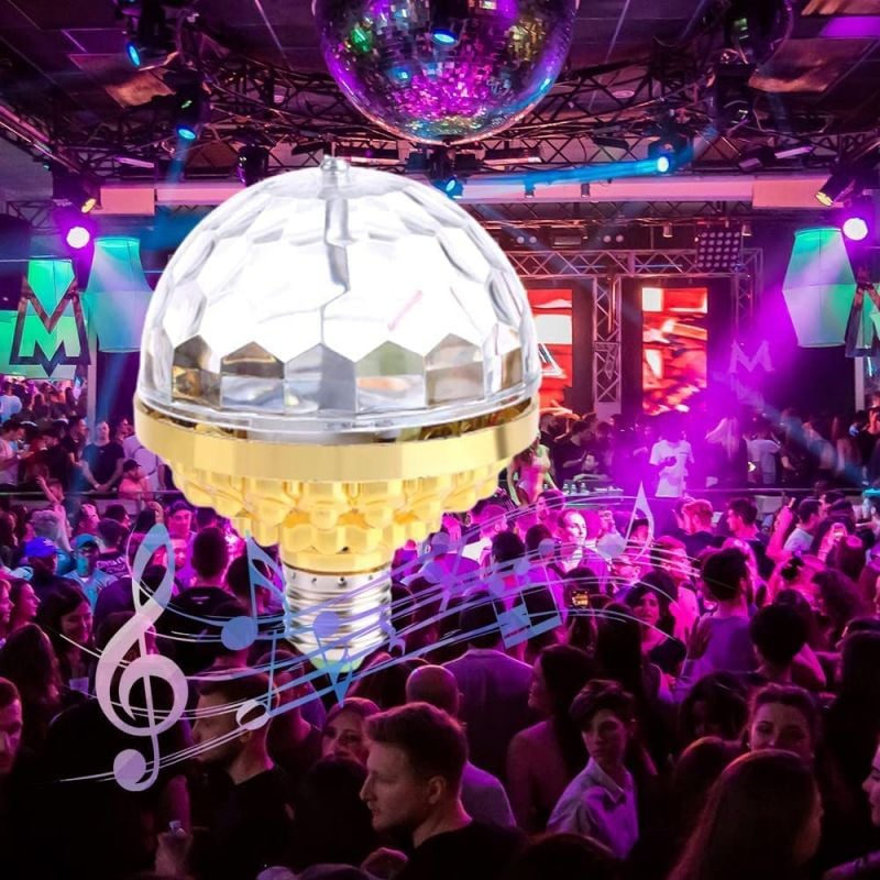 🔥Anul Nou de vânzare 40% off🌈Colorat rotativ rotativ rotativ Disco Ball Light