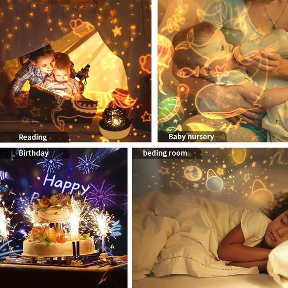 🌟Vânzare de iarnă 40% off🌌360 Rotation Starry Sky Projector