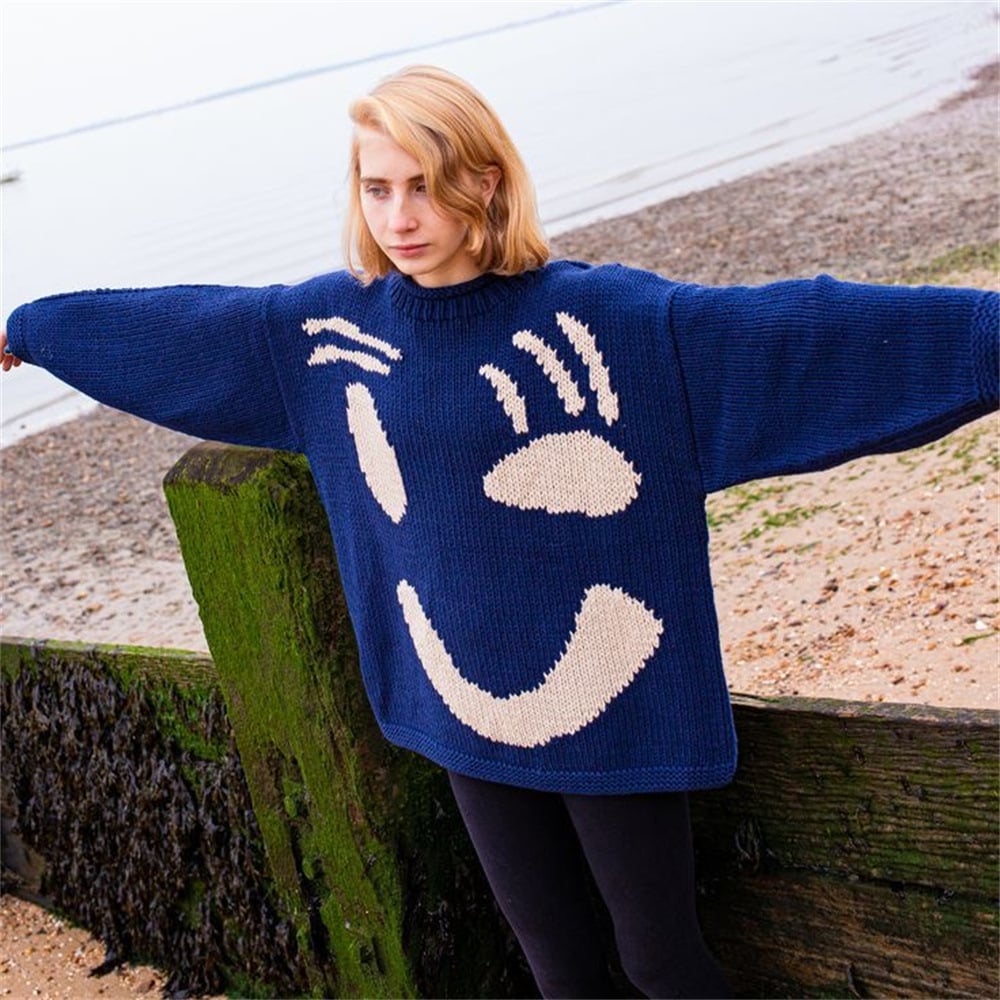 ✨Produse noi 40% off🌈Smiley knitted jumper