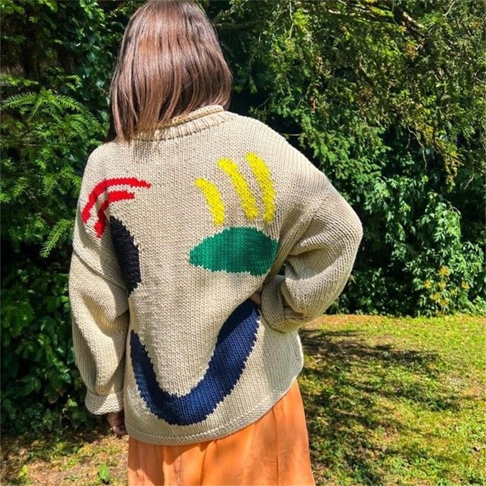 ✨Produse noi 40% off🌈Smiley knitted jumper