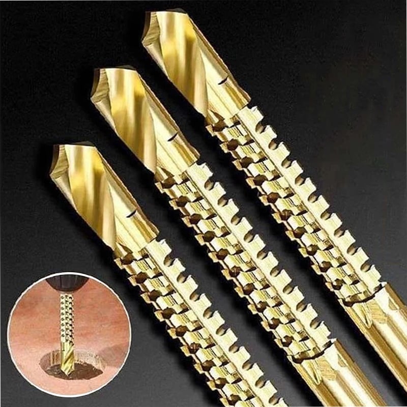 【numerar la livrare (COD)】Twist Drill Bit Set de instrumente de putere Accesorii (6 bucăți)