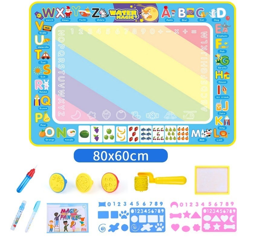 🎄Vânzare de iarnă 40% off🎁Water Doodle Mat ,Aqua Painting Drawing Mat Mess Free Learning Toy Mat