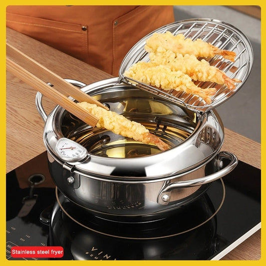 🎉Vânzare de iarnă 40% off🔥304 Oțel inoxidabil Deep Fryer