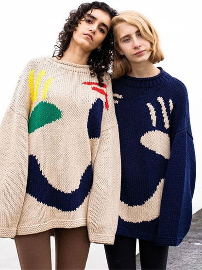 ✨Produse noi 40% off🌈Smiley knitted jumper