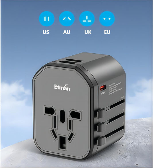 ⚡Adaptor universal de călătorie globală