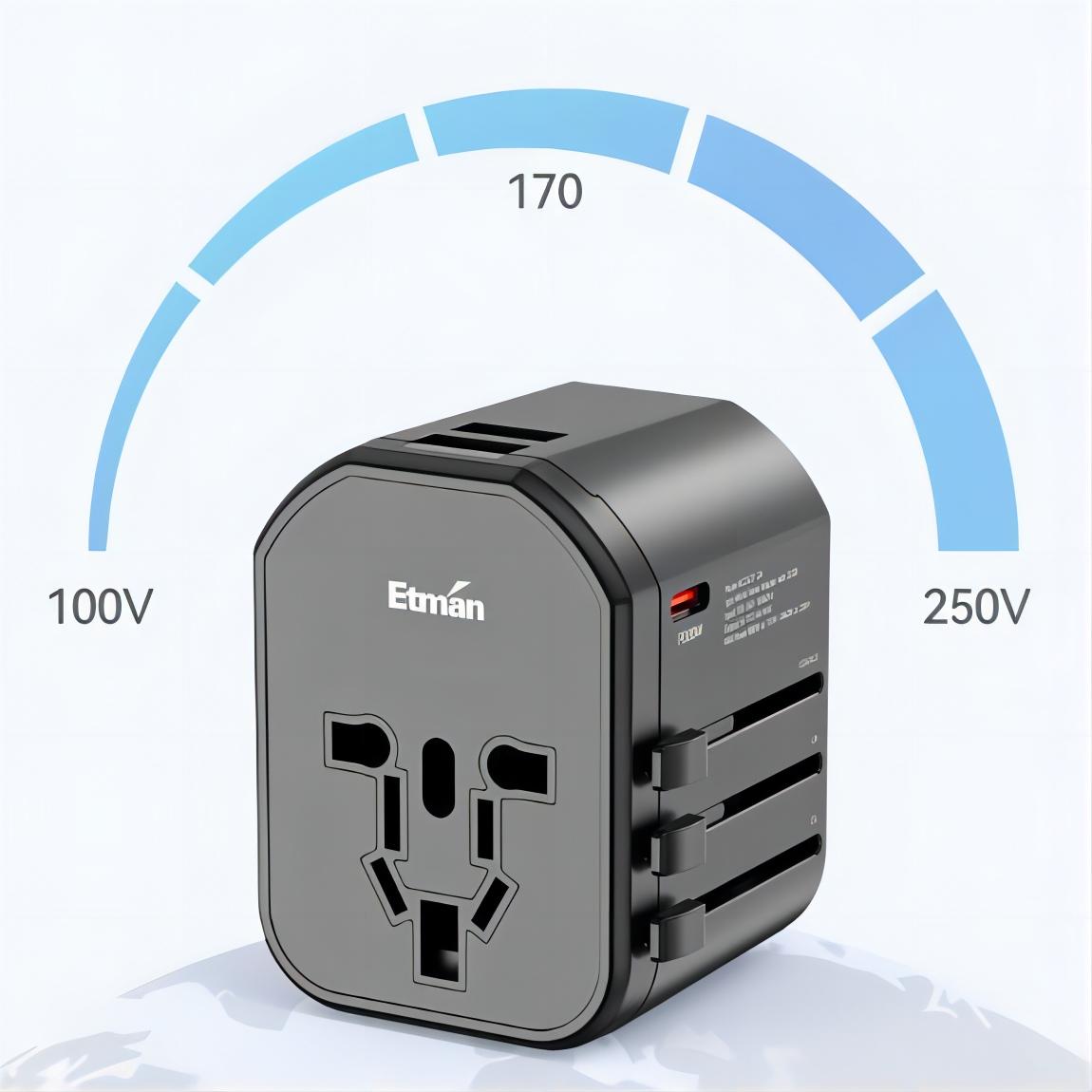 ⚡Adaptor universal de călătorie globală