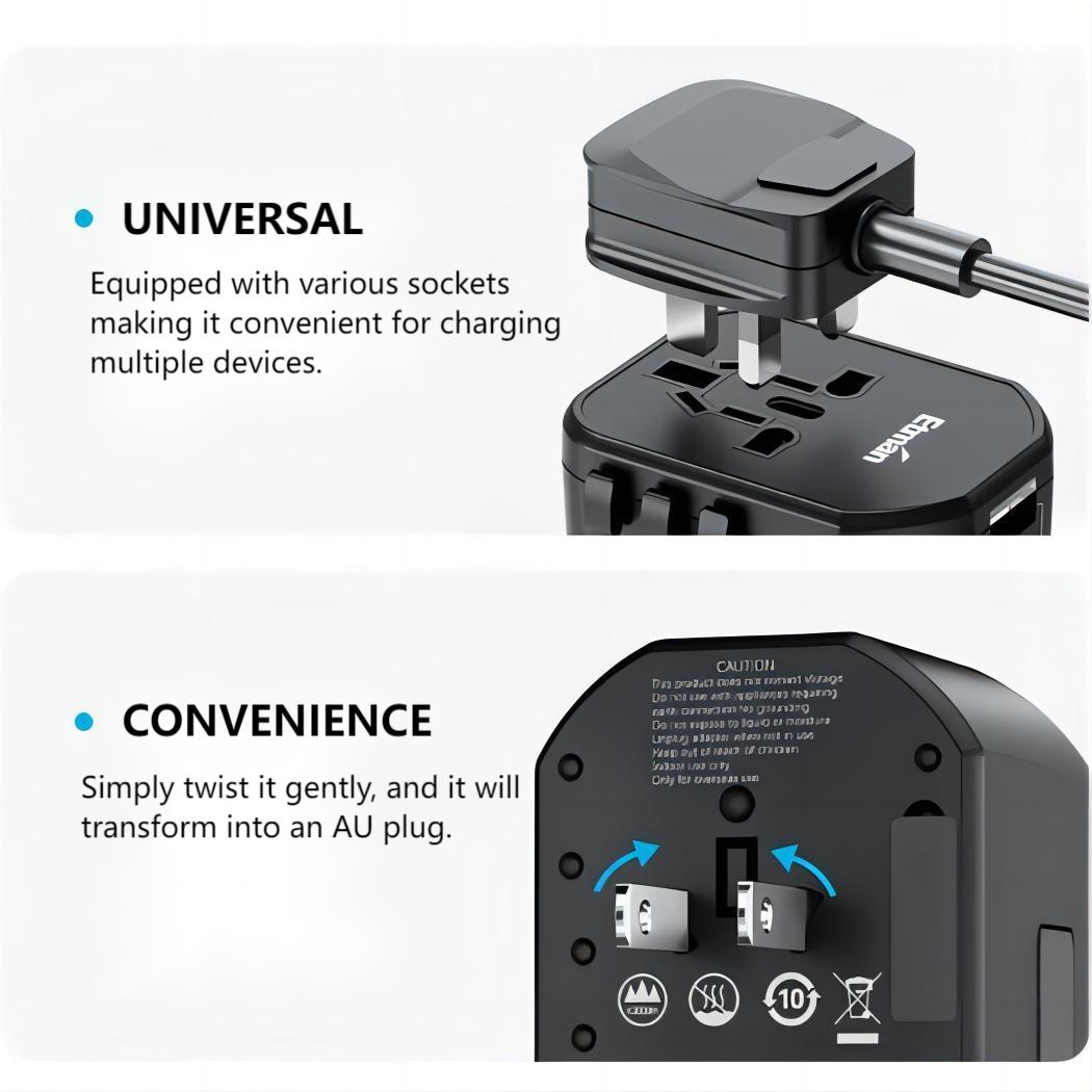 ⚡Adaptor universal de călătorie globală