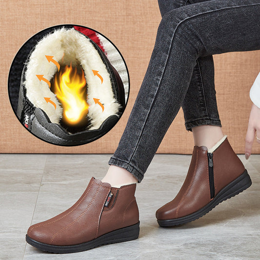 【✨Cald și confortabil】👢Plush cald cald moale Talpa moale cizme scurte