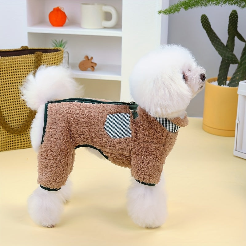 ✨Vânzare de iarnă 40% off🐶Palton de încălzire pentru animale cu nasturi dubli