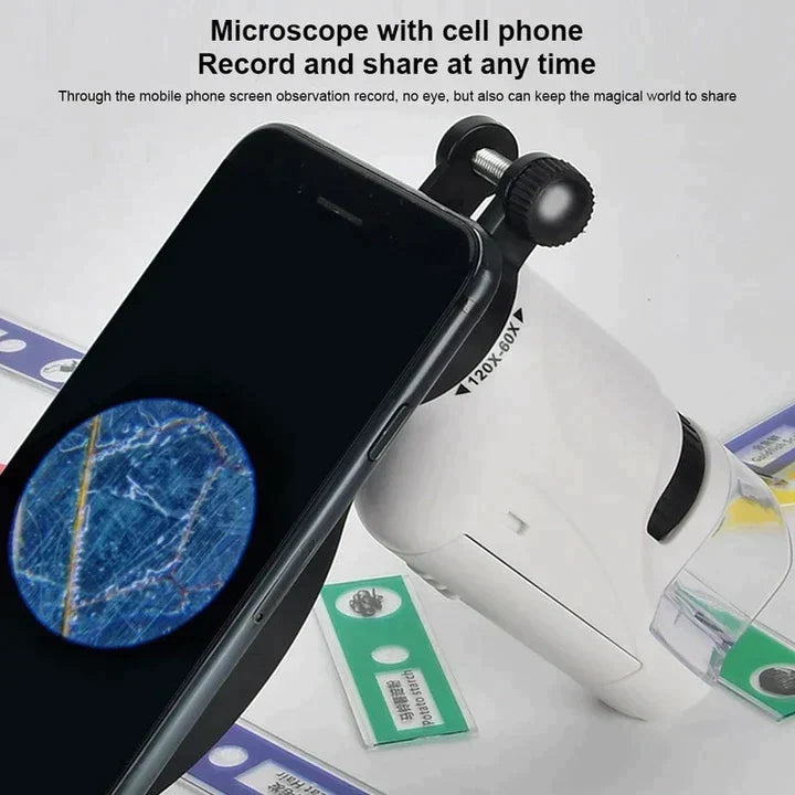 【Numerar la livrare】💖Microscop portabil de buzunar pentru copii