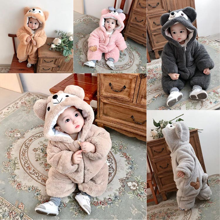 🥳Vânzare de iarnă 40% off🧸Adorabil urs cald de pluș îmbrăcăminte de dormit pentru copii