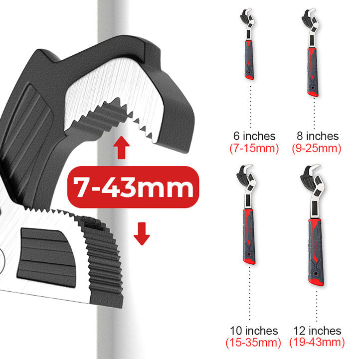 🔧Instrument multifuncțional multifuncțional de auto-blocare a țevilor cu cheie pentru țevi de grad industrial