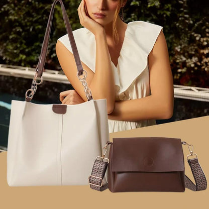 🥳Produse noi 40% off💖Femei Tote Bag Crossbody sac de umăr sac de 2 piese Set de 2 piese