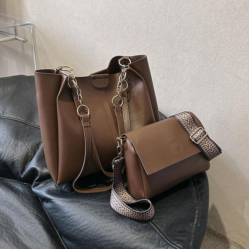 🥳Produse noi 40% off💖Femei Tote Bag Crossbody sac de umăr sac de 2 piese Set de 2 piese