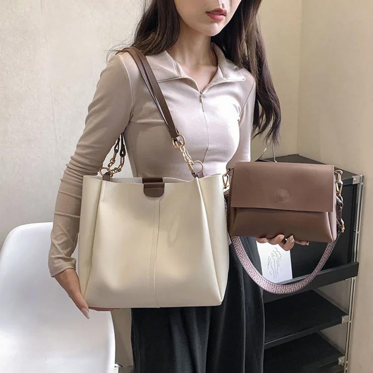 🥳Produse noi 40% off💖Femei Tote Bag Crossbody sac de umăr sac de 2 piese Set de 2 piese