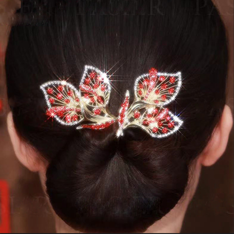 【Schimbare rapidă a coafurii】🌺Hairpin cu floare de strasuri